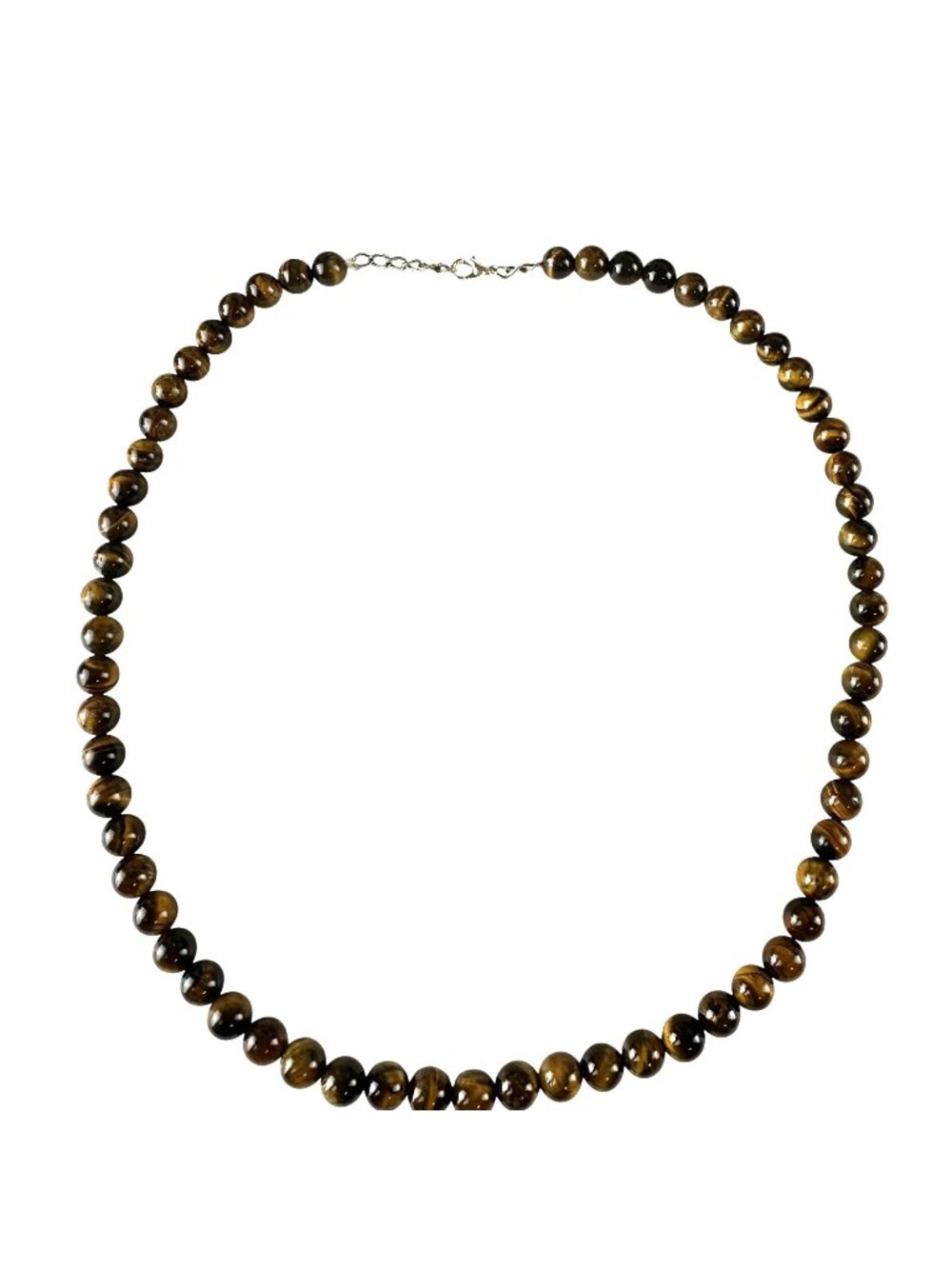21" Tiger's Eye Stone 1/4" Bead Necklace
